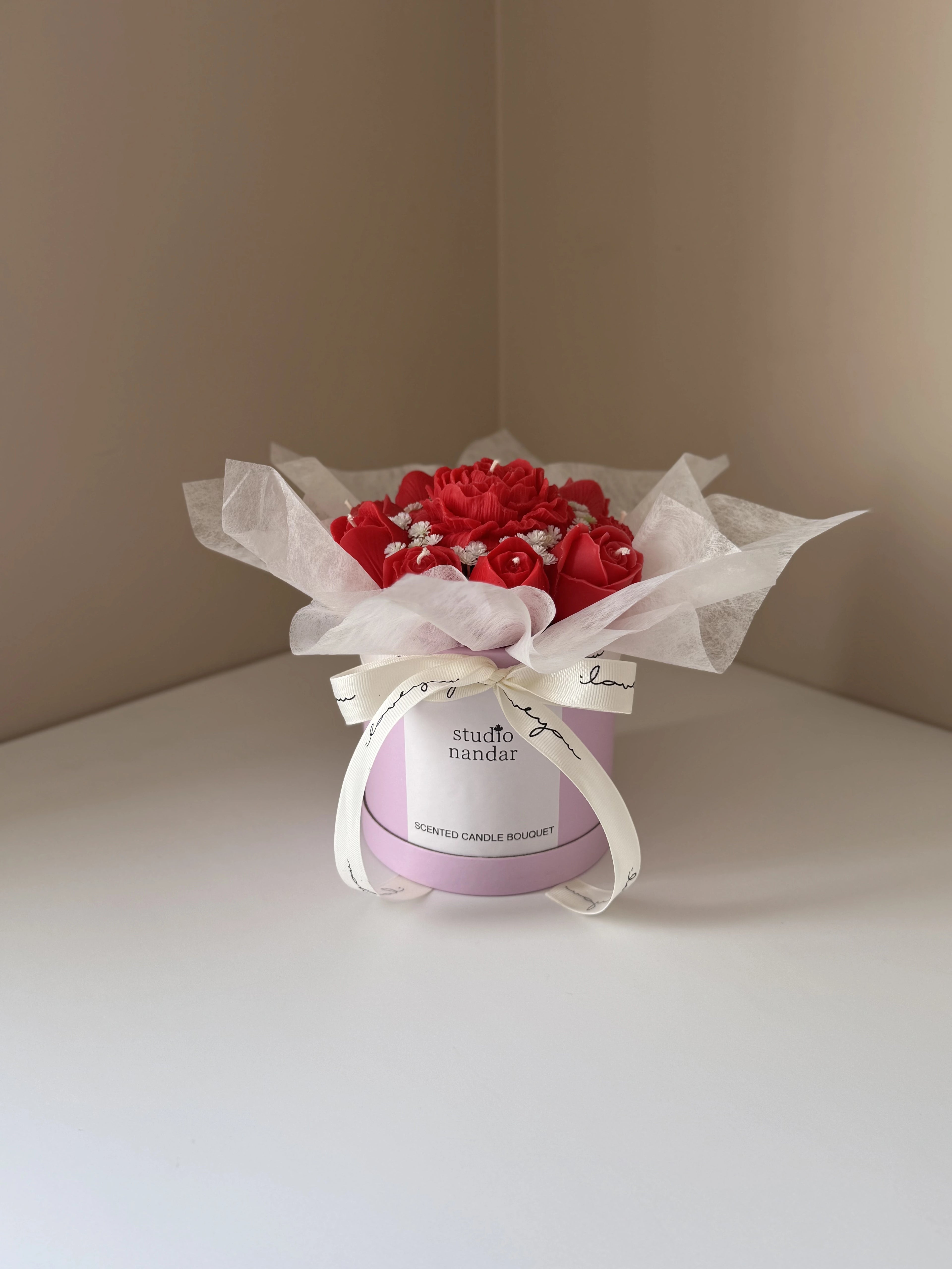 Handcrafted Soy Wax Flower Candle Bouquet