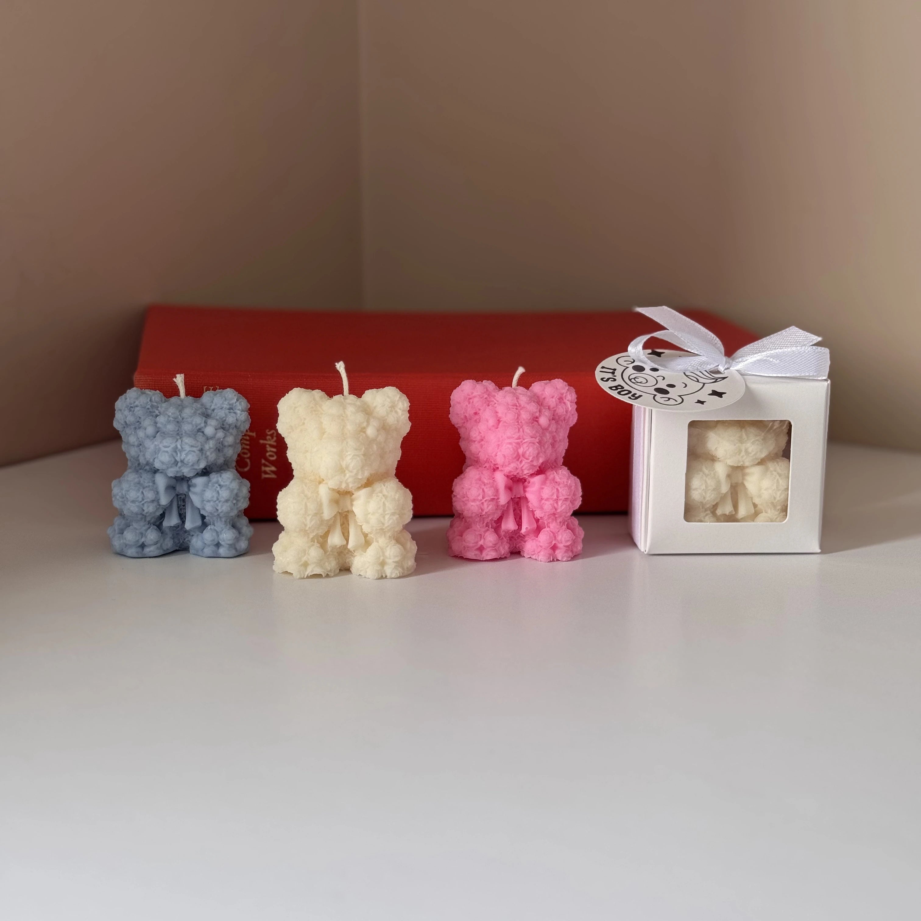 Rose Bear Candle