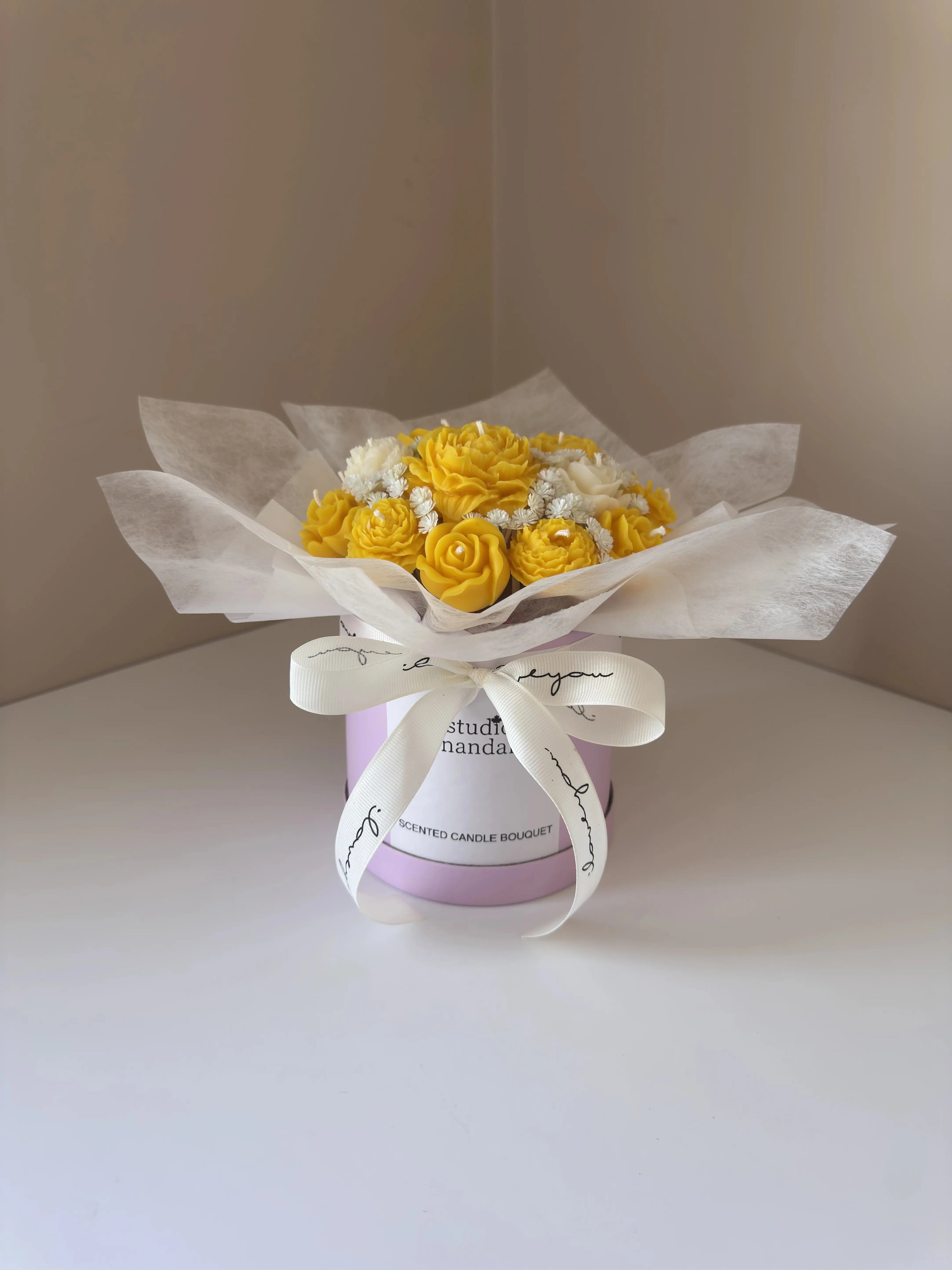 Handcrafted Soy Wax Flower Candle Bouquet